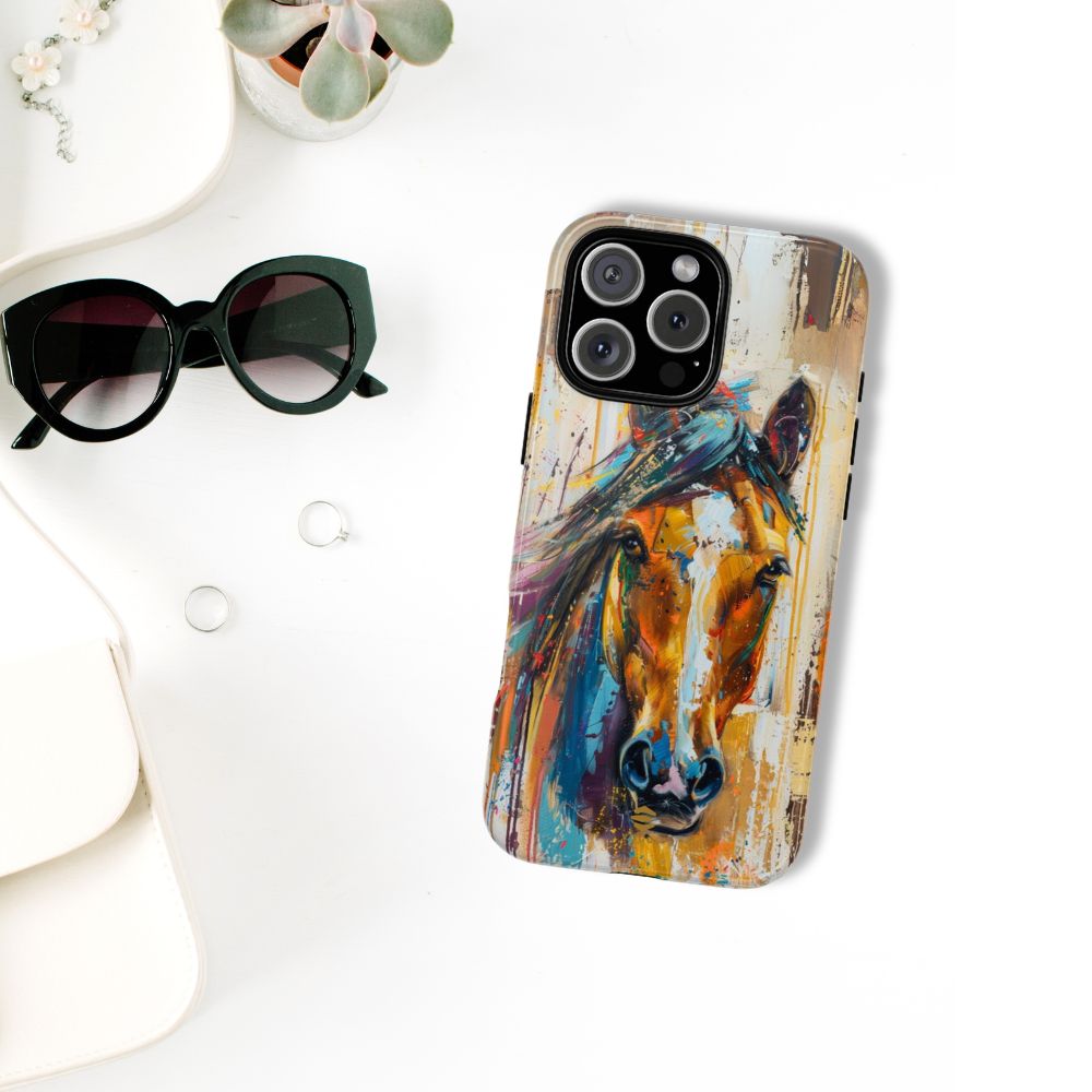 Horse Art iPhone Case - Brown - Though Phone Case