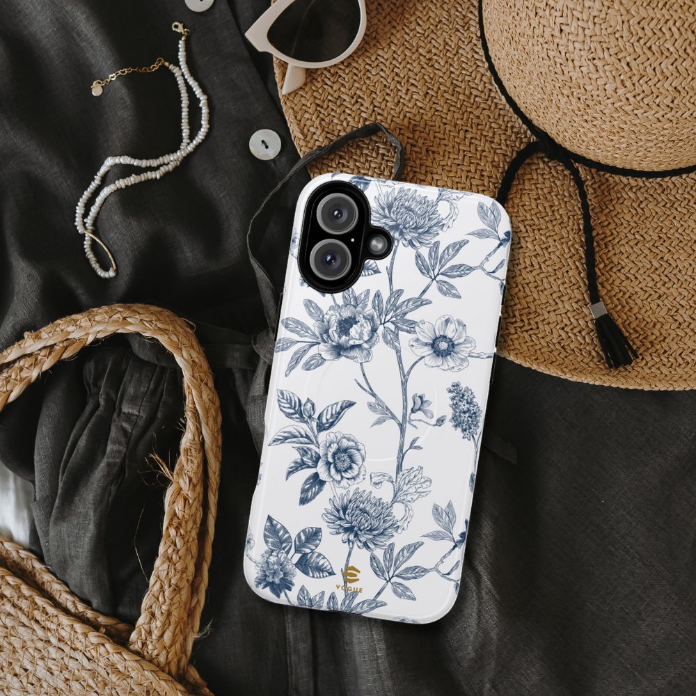 Floral Line Art Magsafe Phone Case