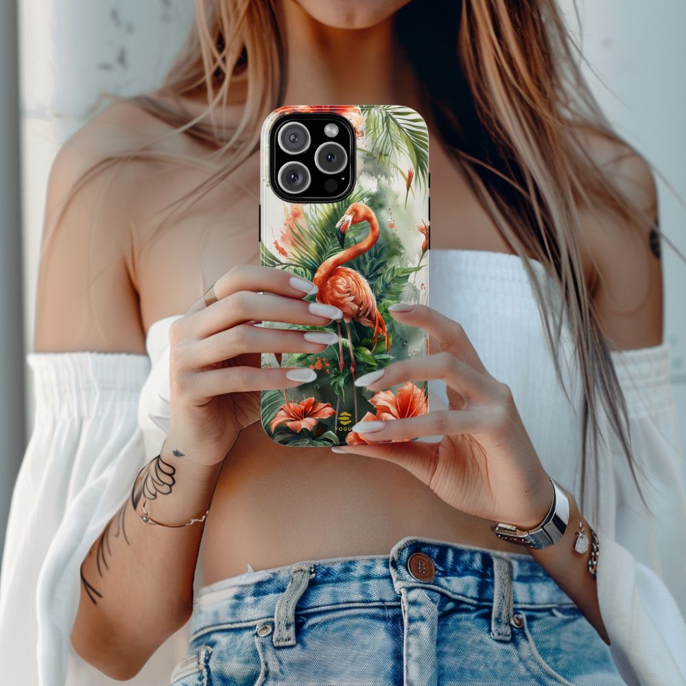 Flamingo Art Phone Case iPhone
