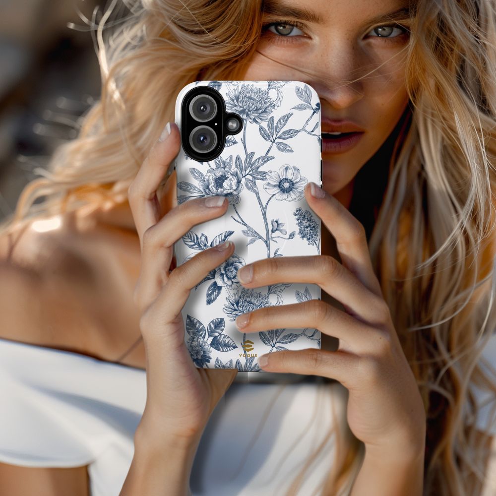 Floral Line Art Magsafe Phone Case