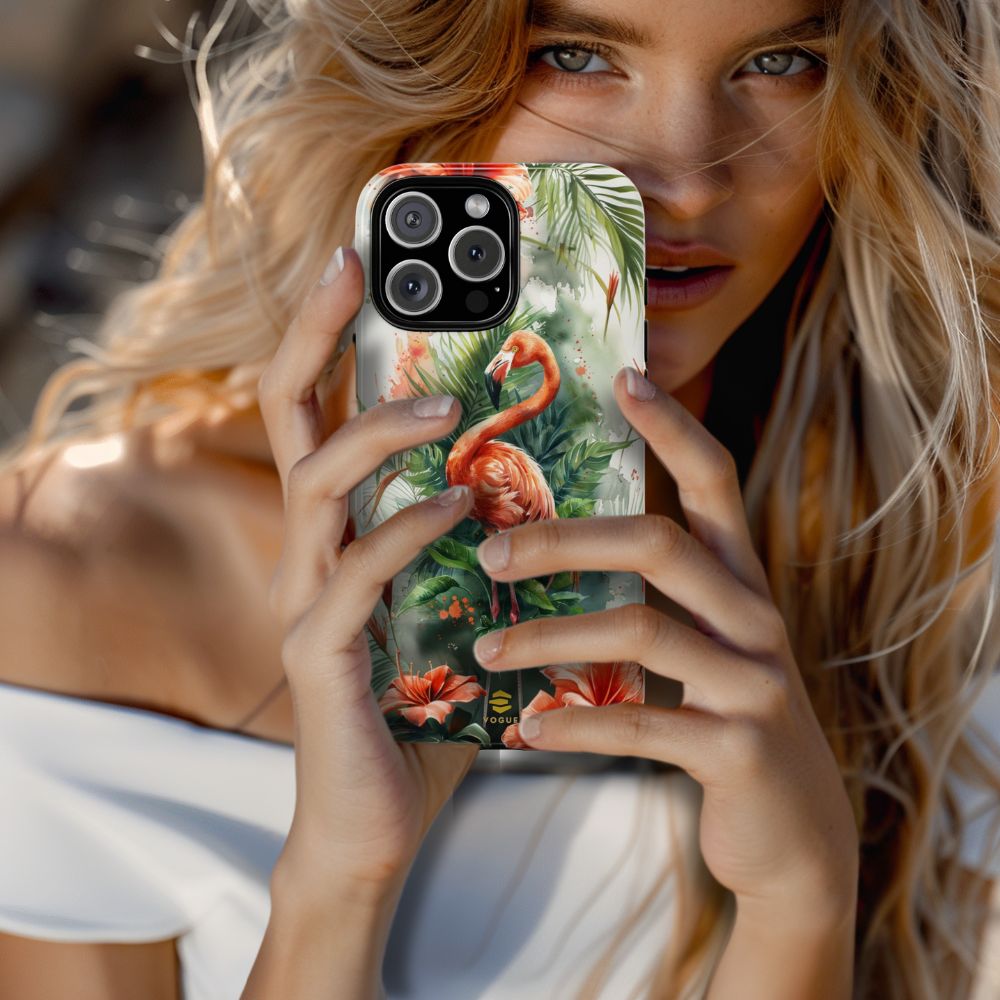 Flamingo Art Phone Case iPhone