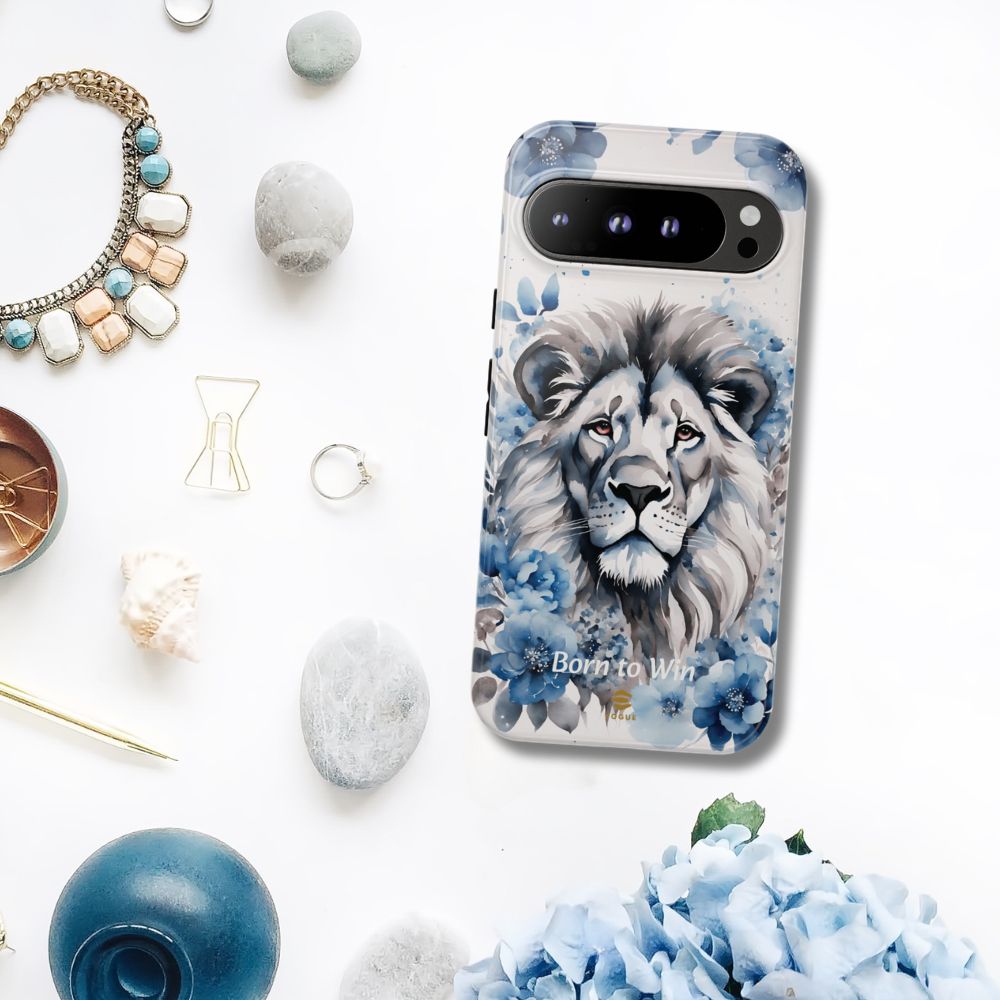 Lion Born to Win Google Pixel Tough Phone Case