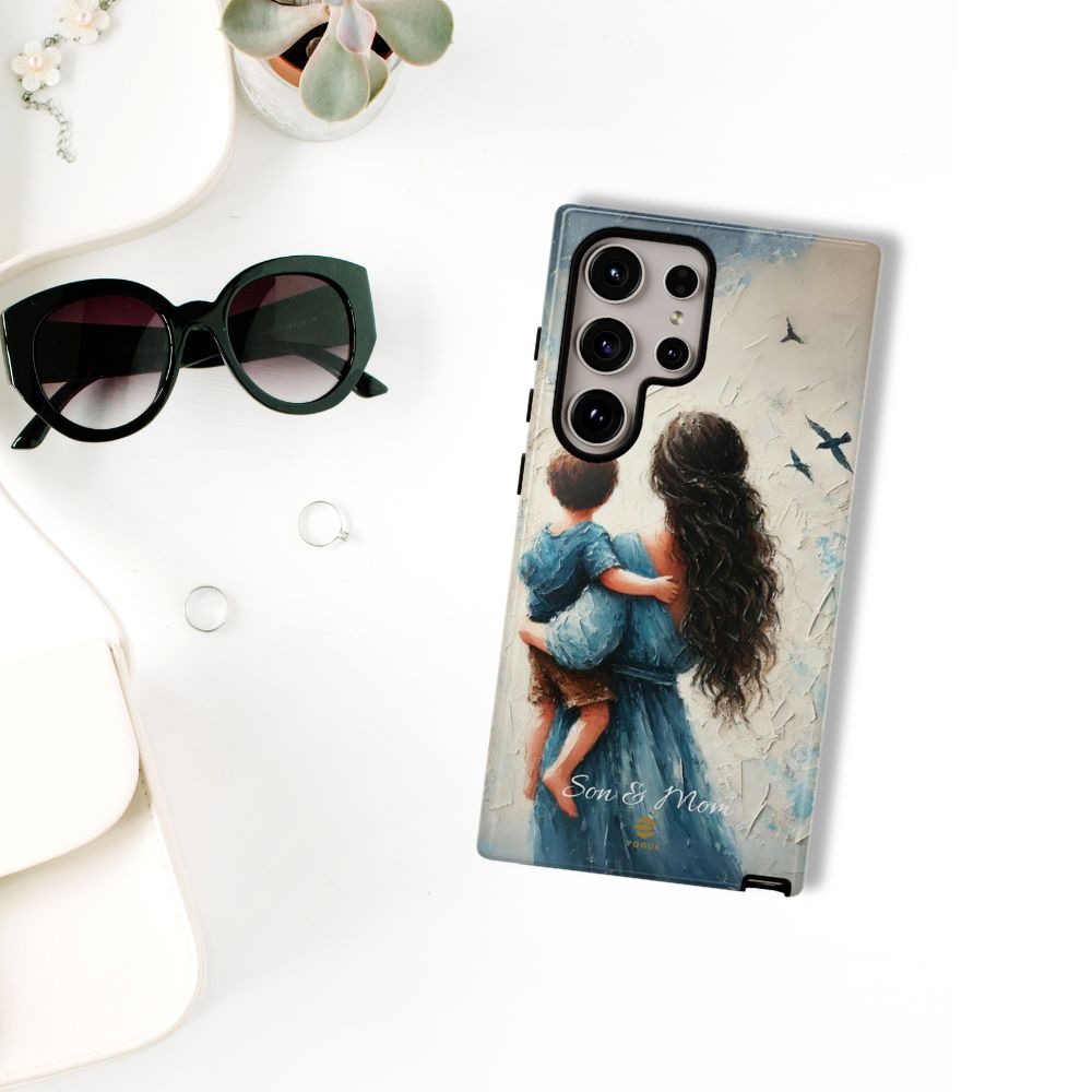 Custom Son & Mom Samsung Galaxy Tough Phone Case