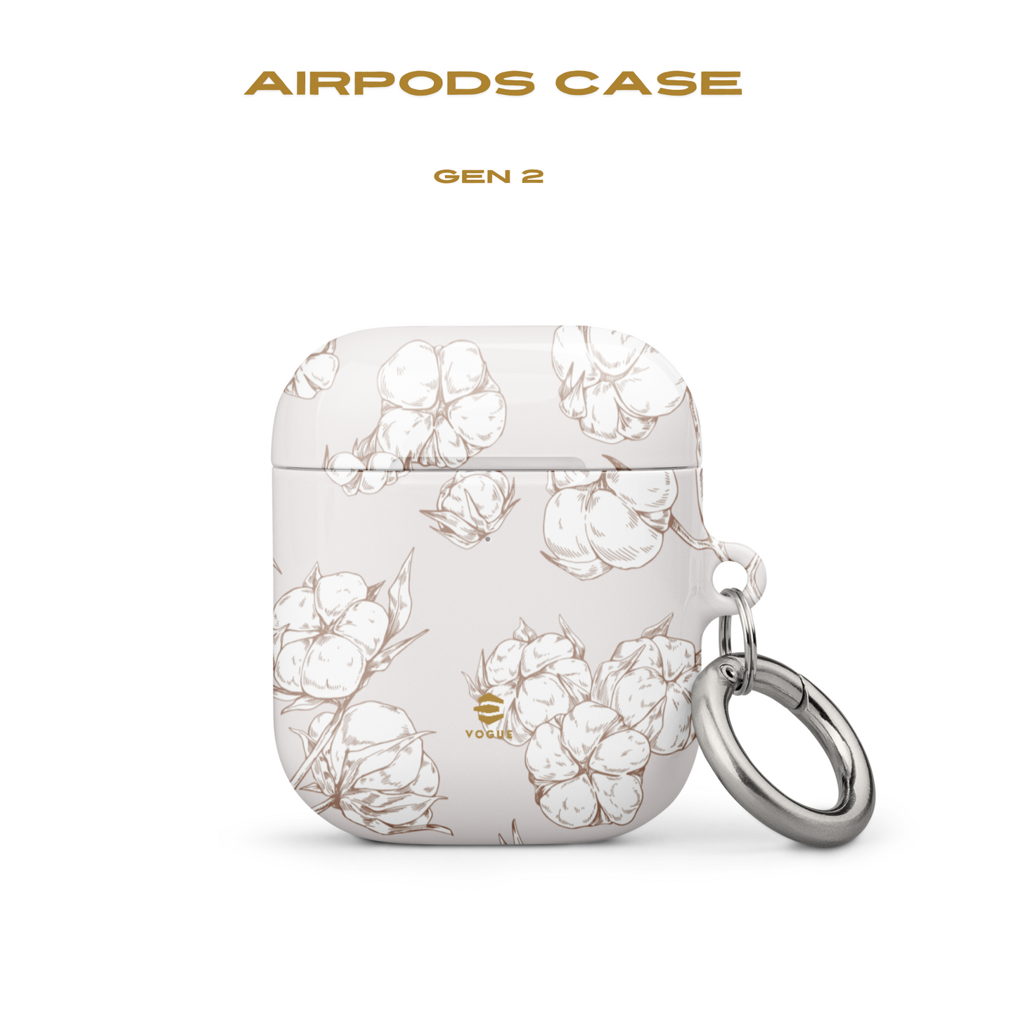 Fundas para AirPods con diseño de campo de algodón