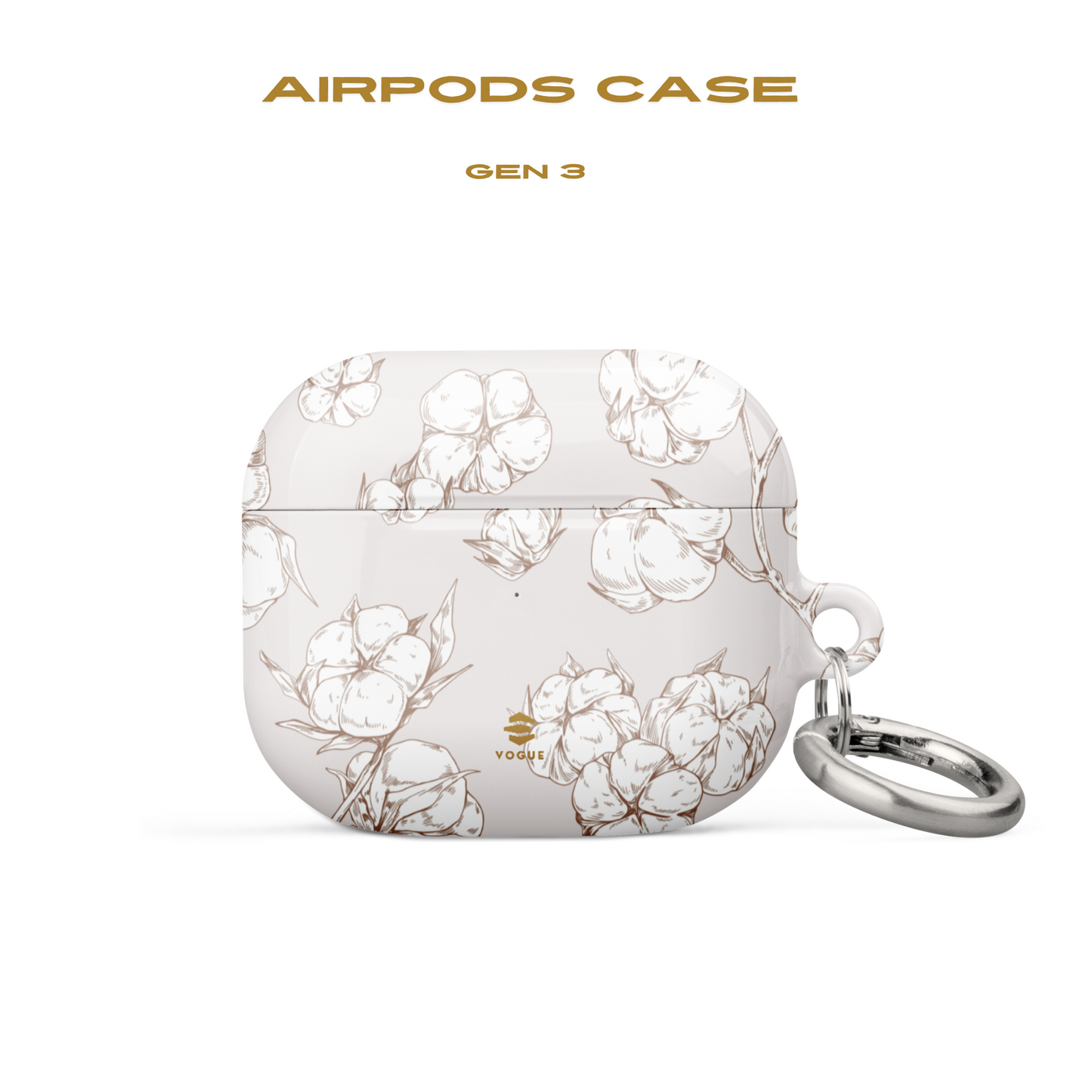 Fundas para AirPods con diseño de campo de algodón