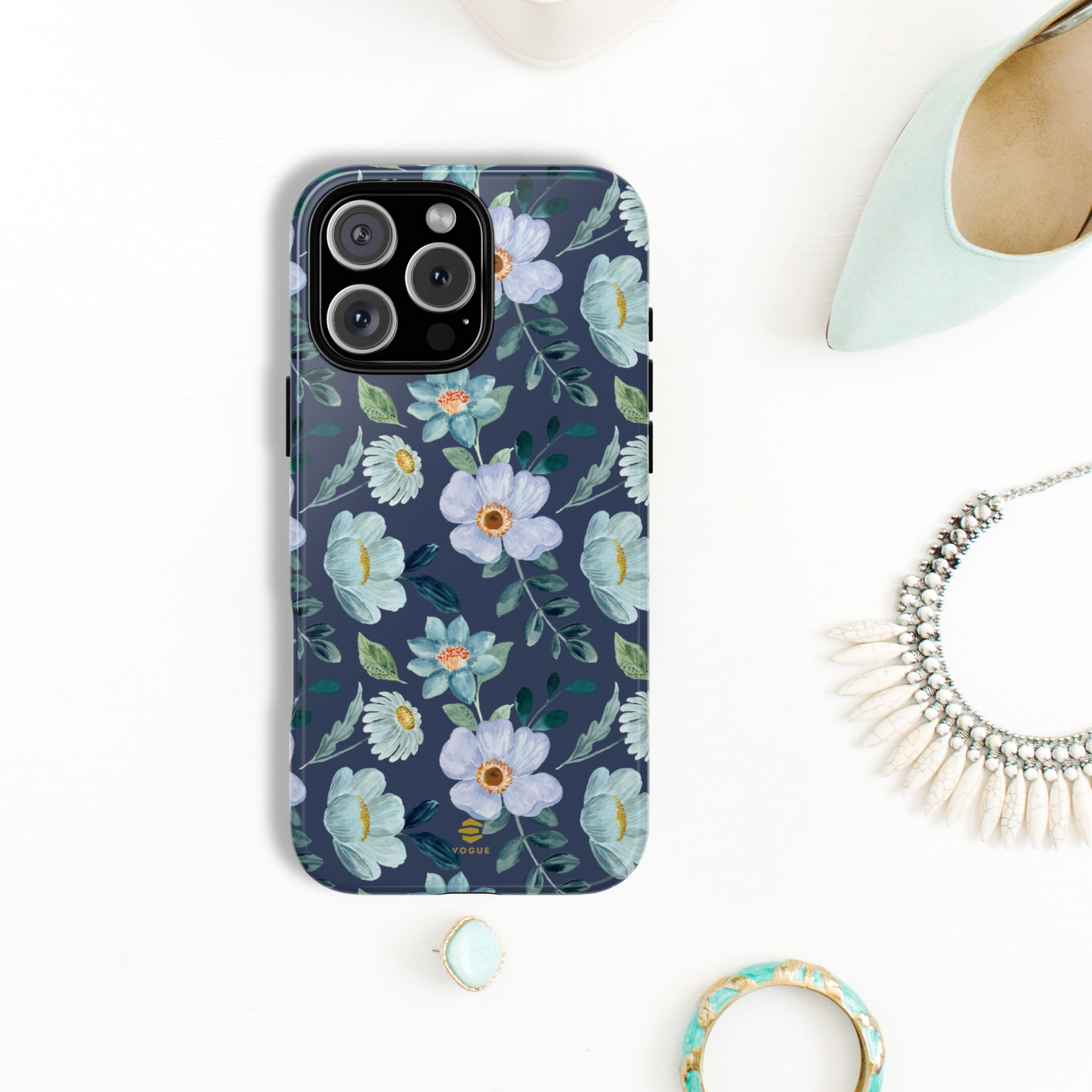 Funda para iPhone con diseño de flor de medianoche