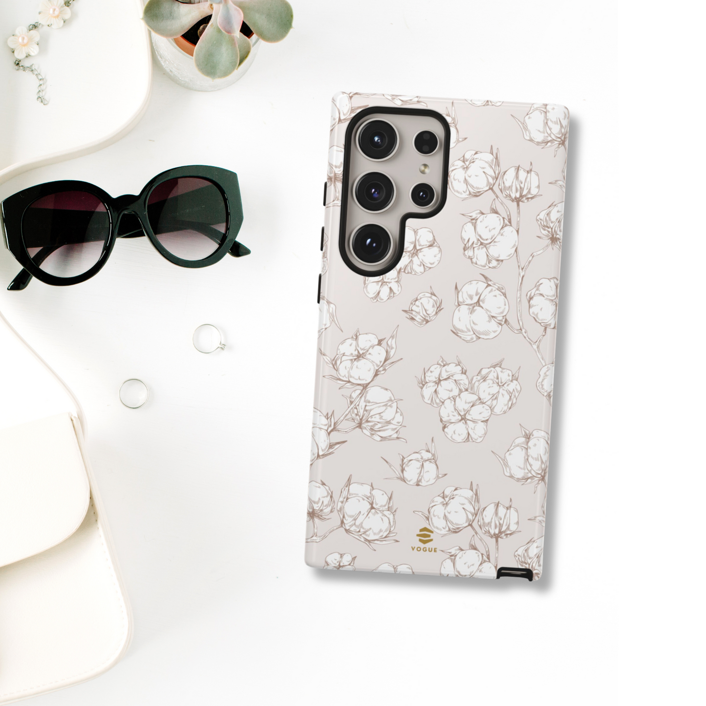 Funda para Samsung con diseño de campo de algodón