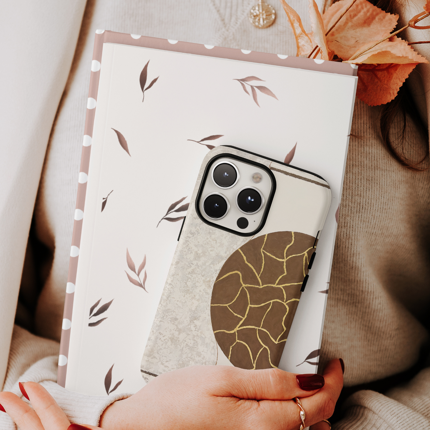 Funda para iPhone con diseño de sinfonía de piedra arenisca