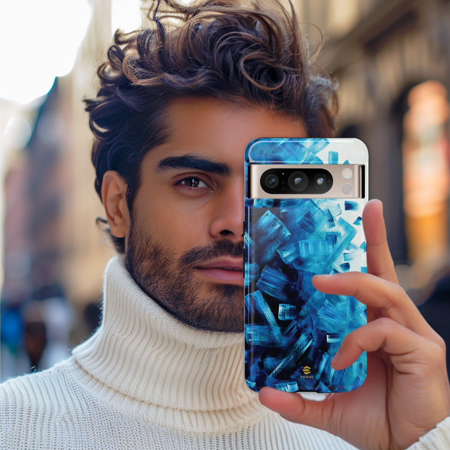 Ocean Wave Google Case Blue