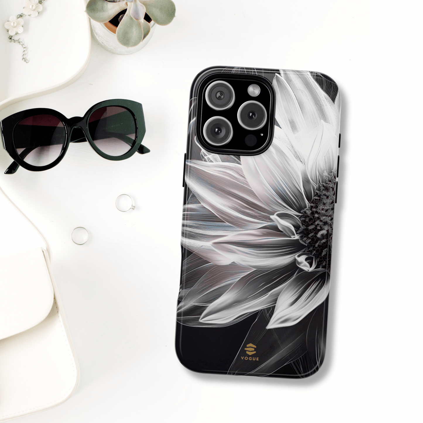 Moonlight Sunflower iPhone Tough Case