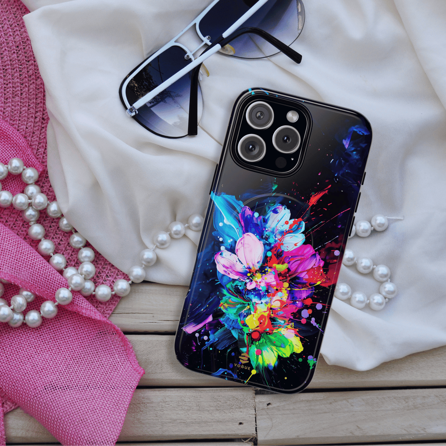Splash of Rainbow iPhone Tough Case