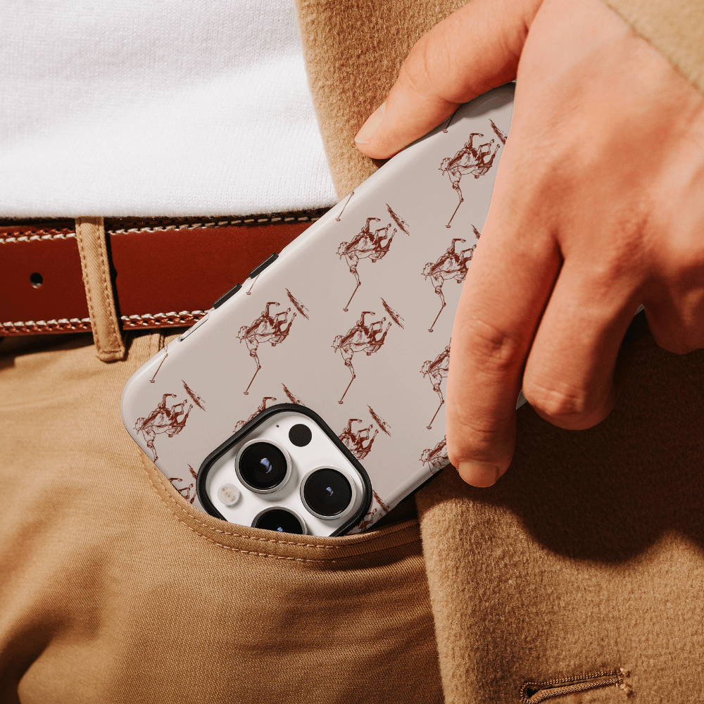 Polo Player Brown iPhone Cases