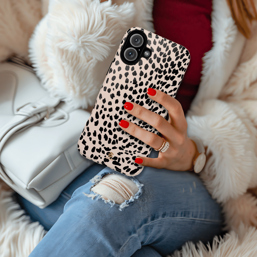 Beige Animal Print MagSafe iPhone Case