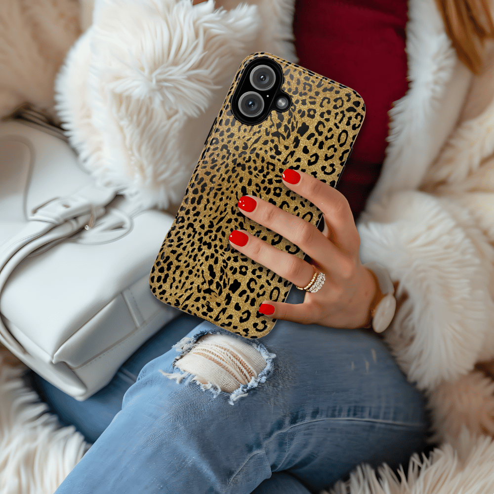Gold Leopard MagSafe iPhone Case