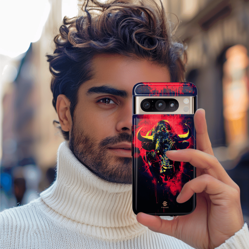 Bull Navy Google Pixel Tough Case