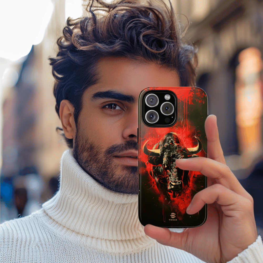 Bull Black iPhone Tough case