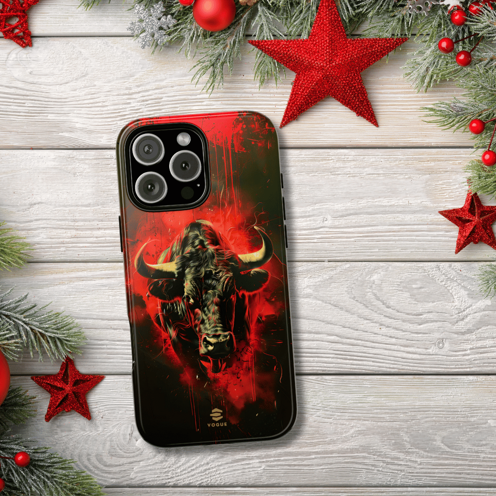 Bull Black iPhone Tough case