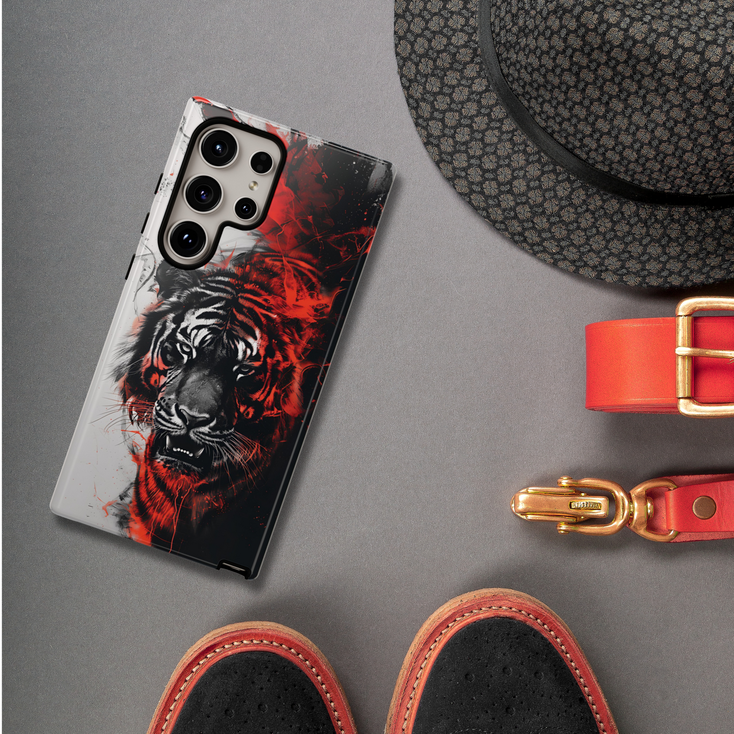 Funda Samsung con diseño de tigre
