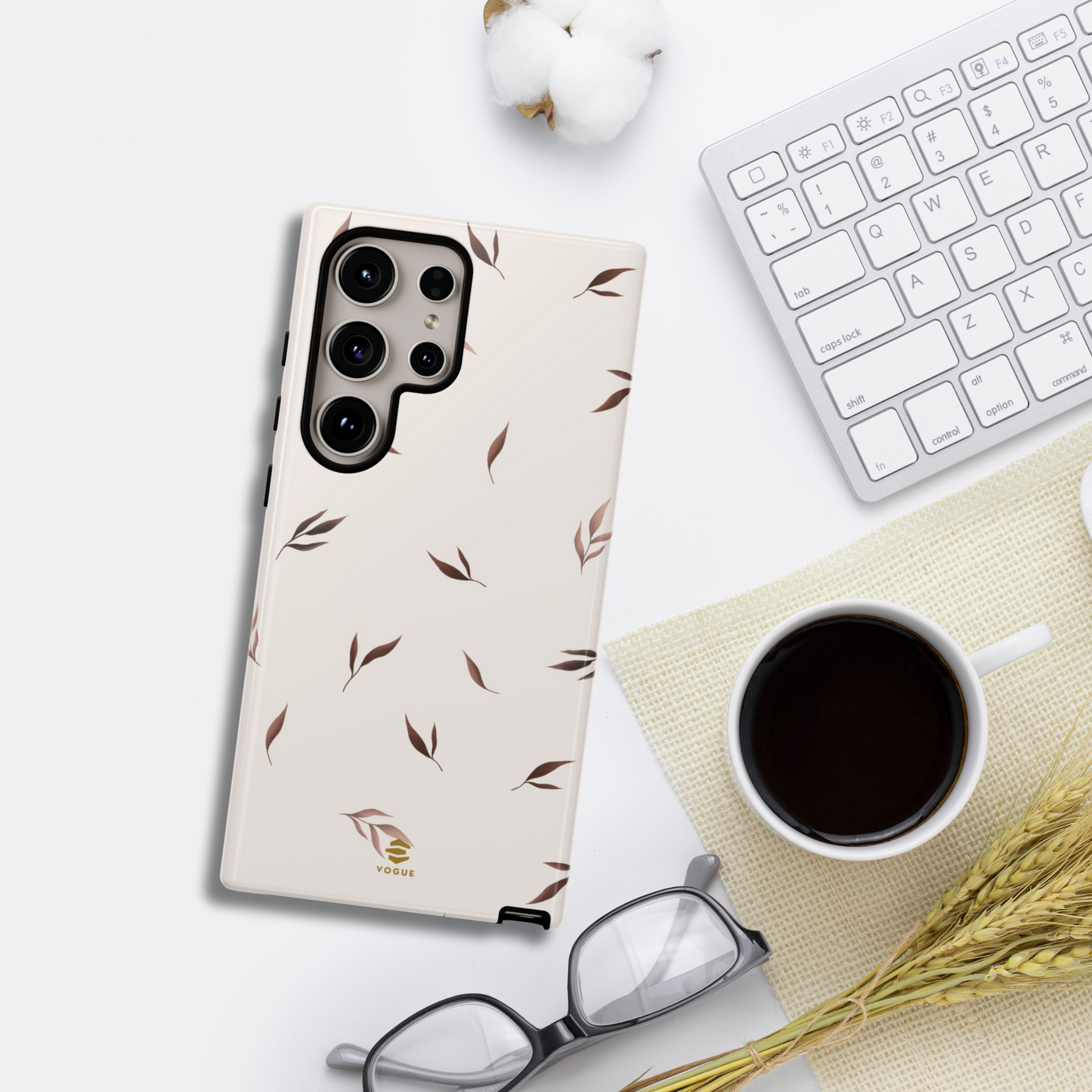 Funda para teléfono Samsung Serenity en color beige