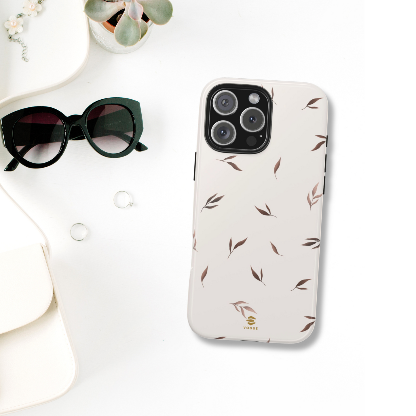 Beige Serenity iPhone Tough Case