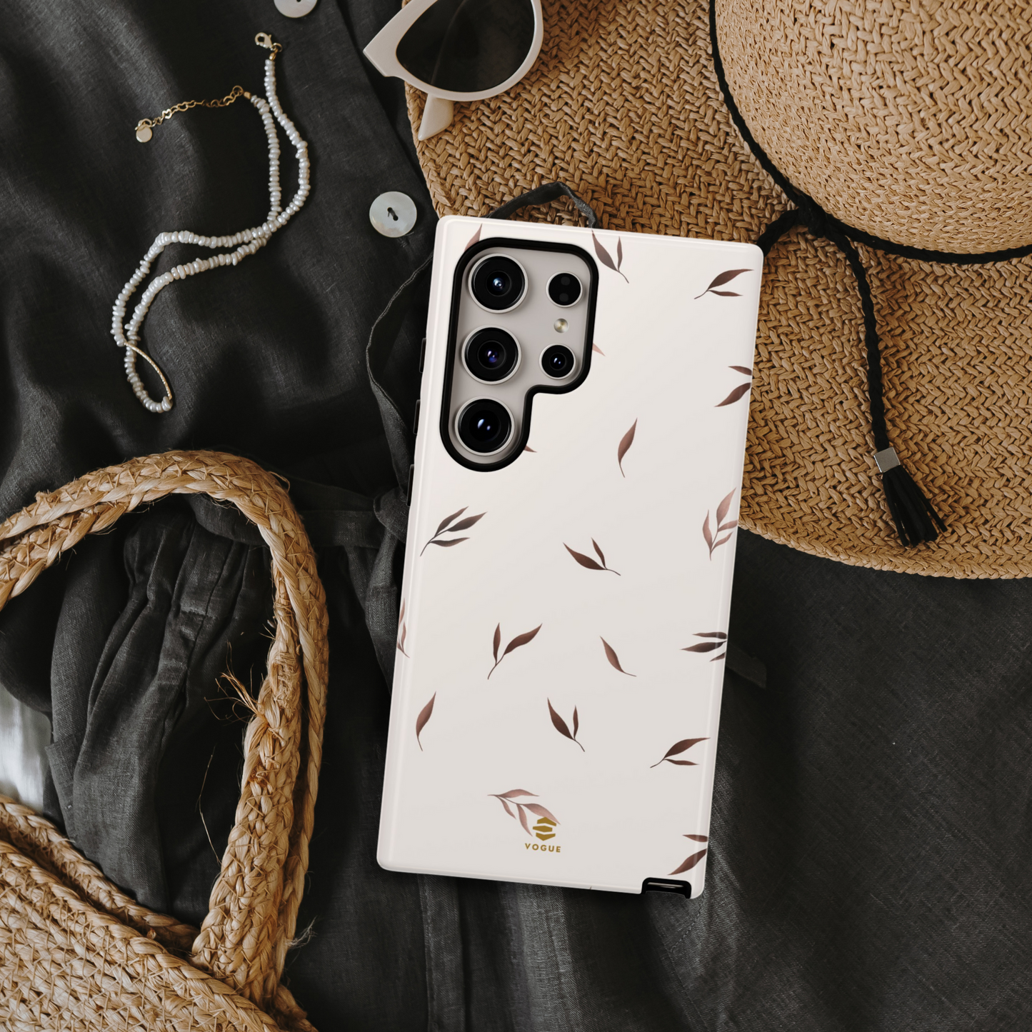 Funda para teléfono Samsung Serenity en color beige