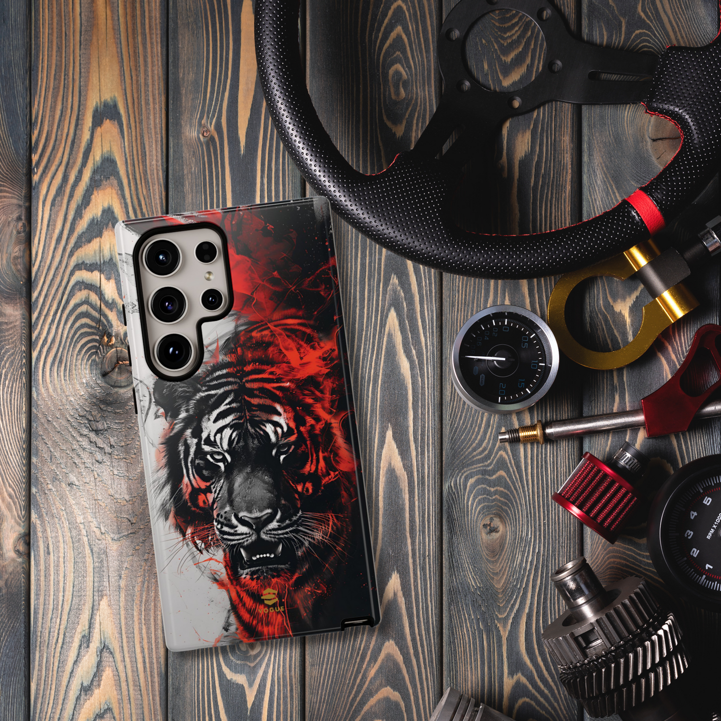 Funda Samsung con diseño de tigre