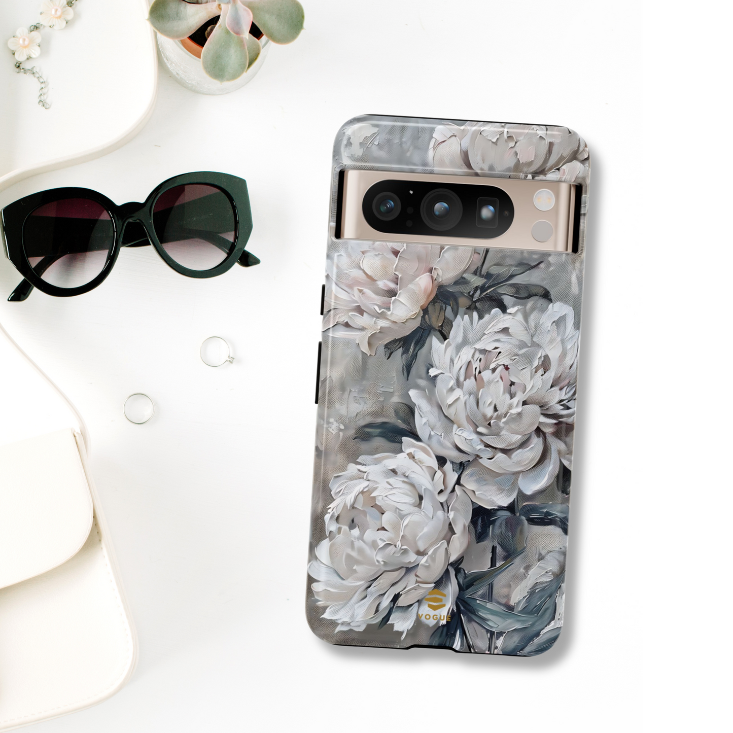 Peony Painting Google Pixel Case