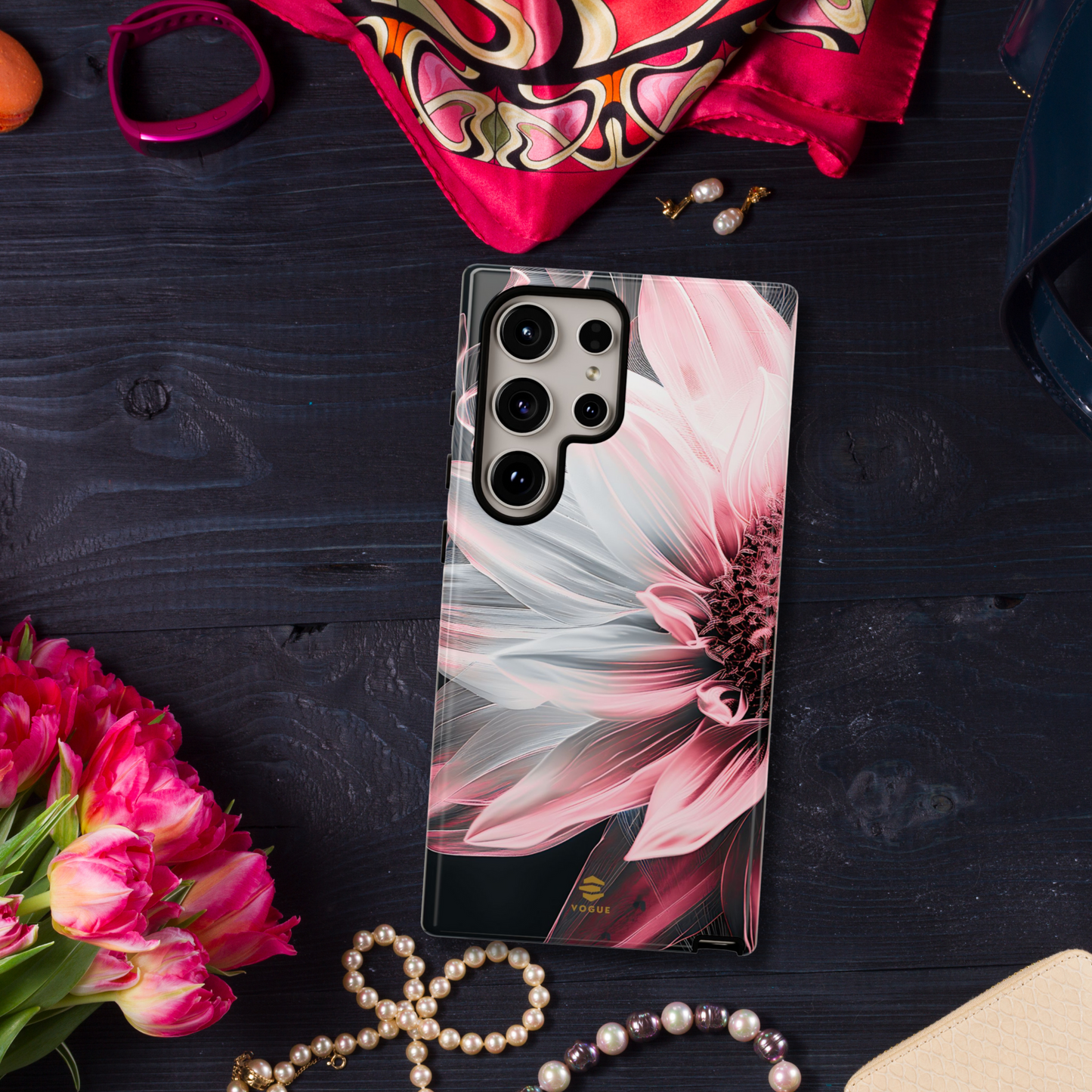 Pink Sunflower Samsung Tough Case