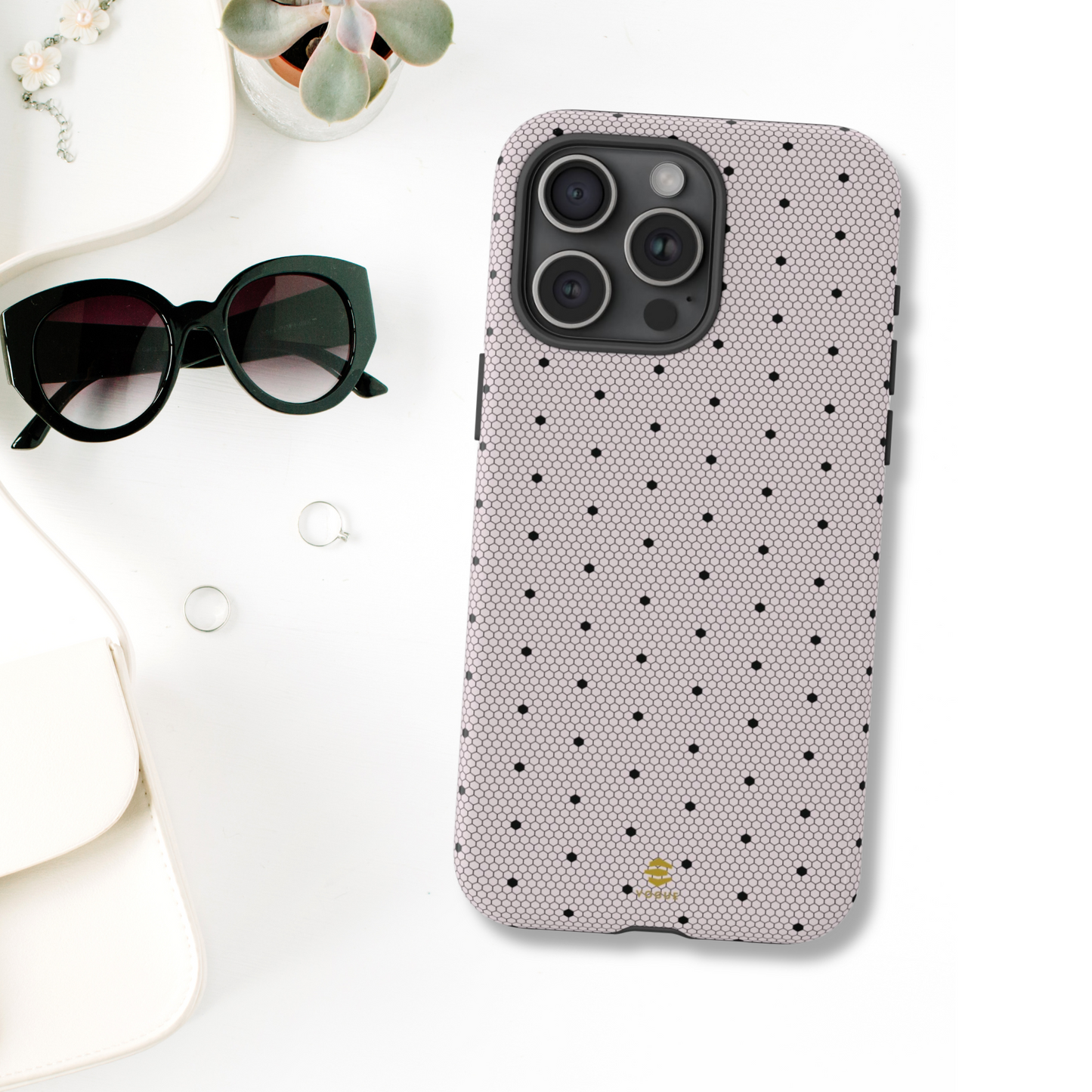Blush Lace Allure iPhone Tough Case