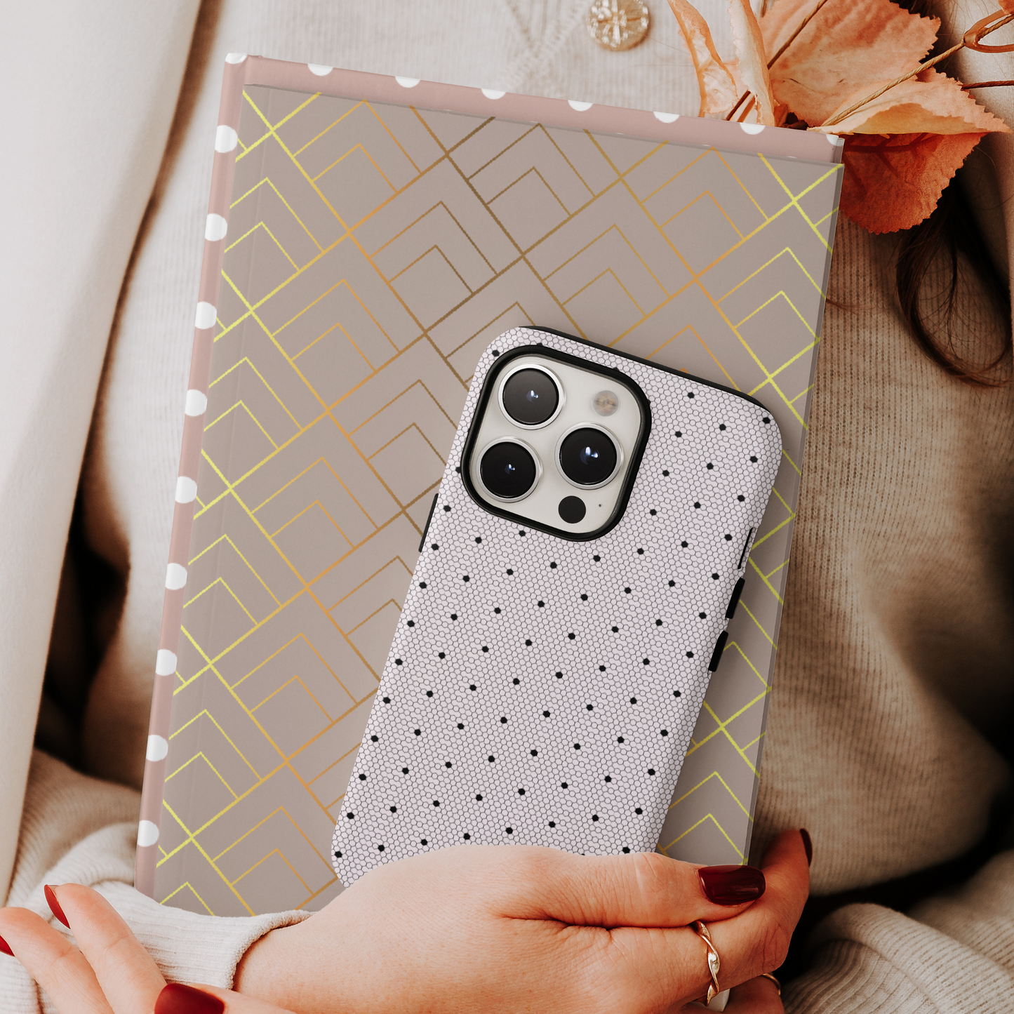 Blush Lace Allure iPhone Tough Case
