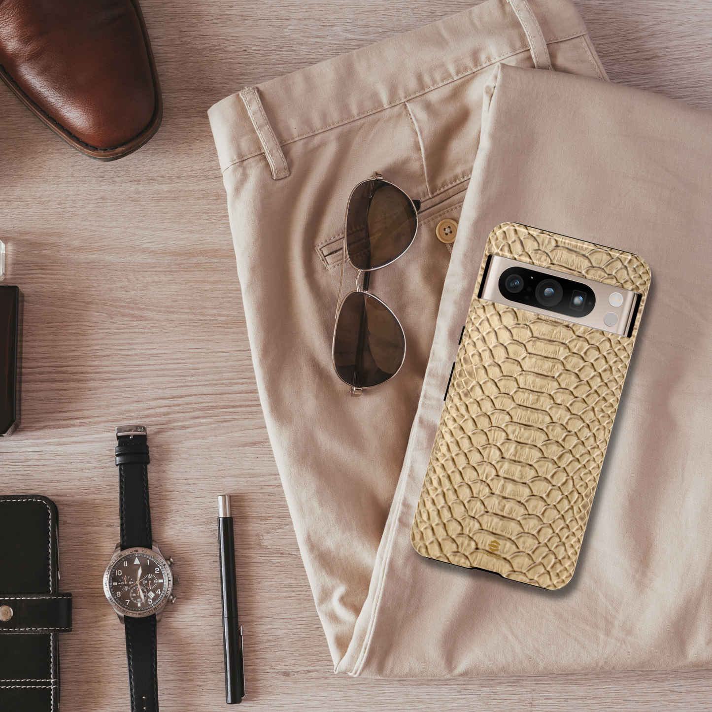 Funda para Google con diseño de piel de serpiente