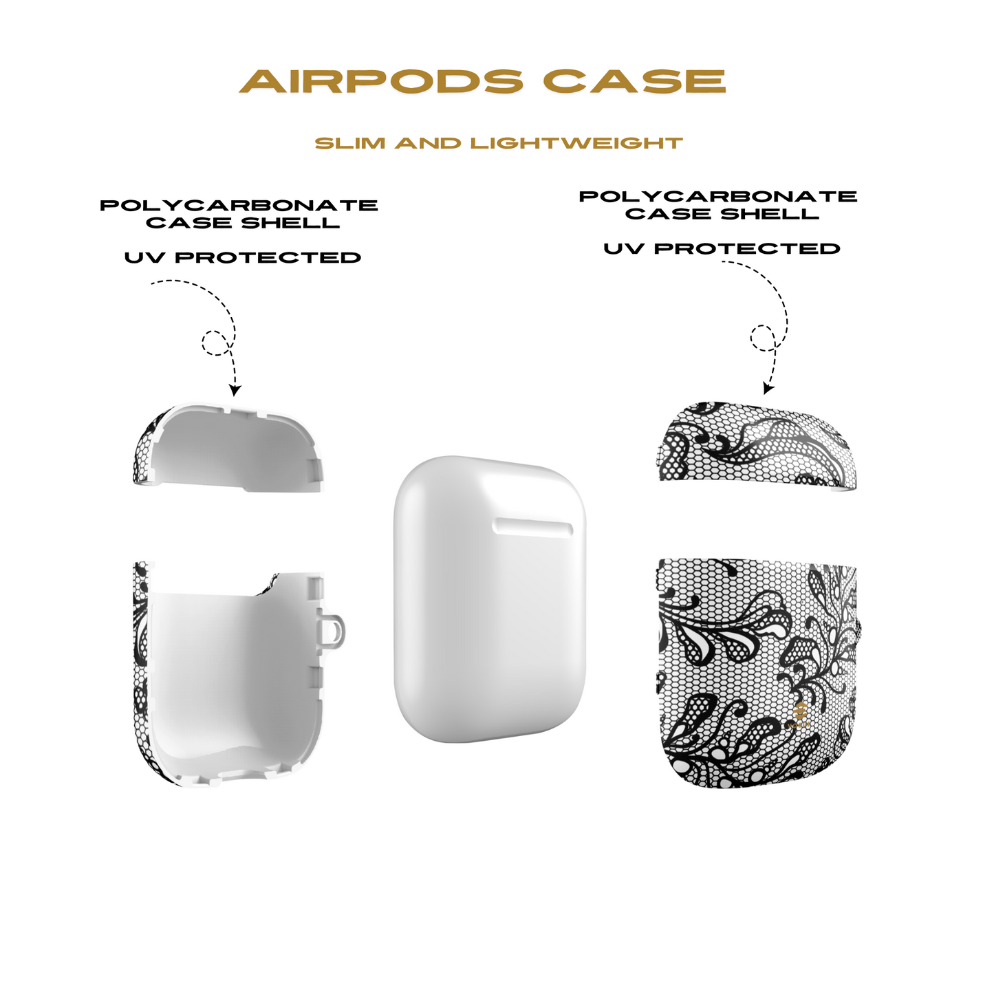 Lace Noir AirPod-Hüllen