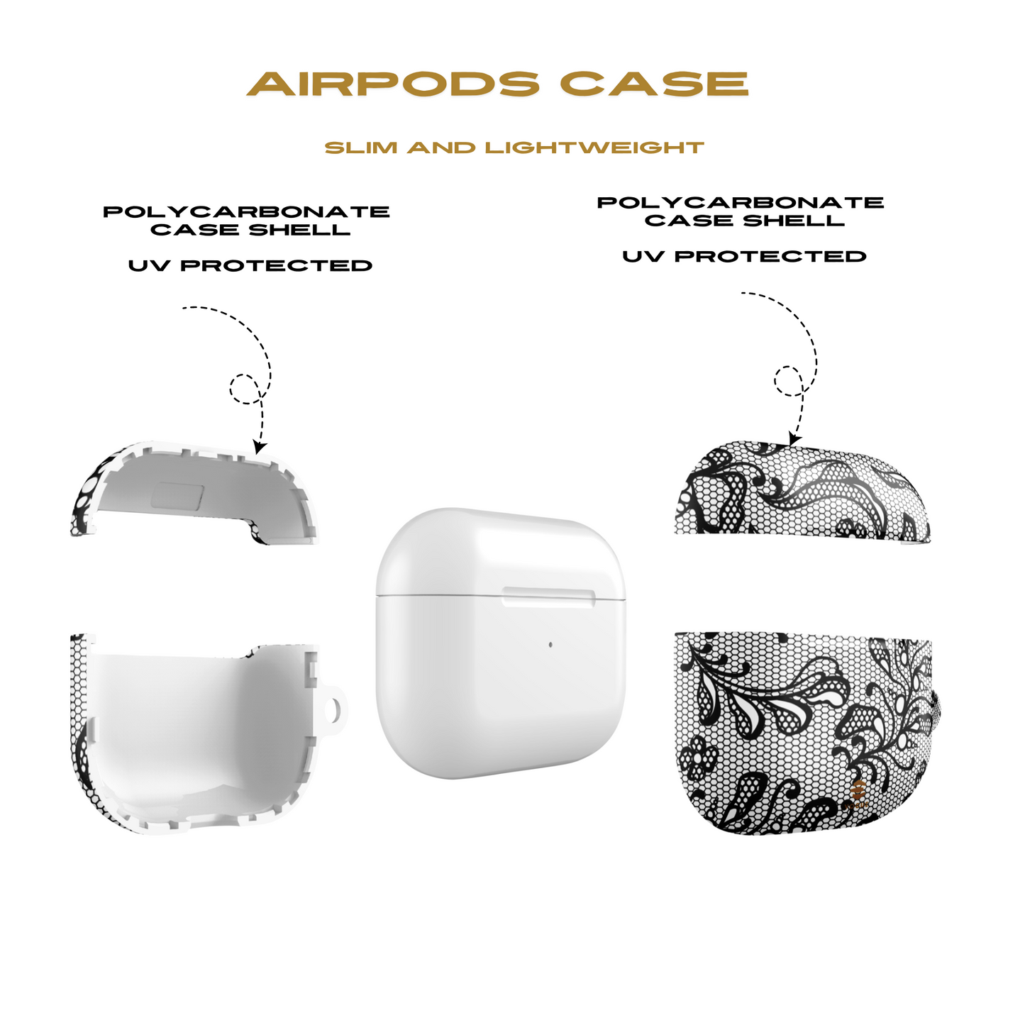 Lace Noir AirPod-Hüllen