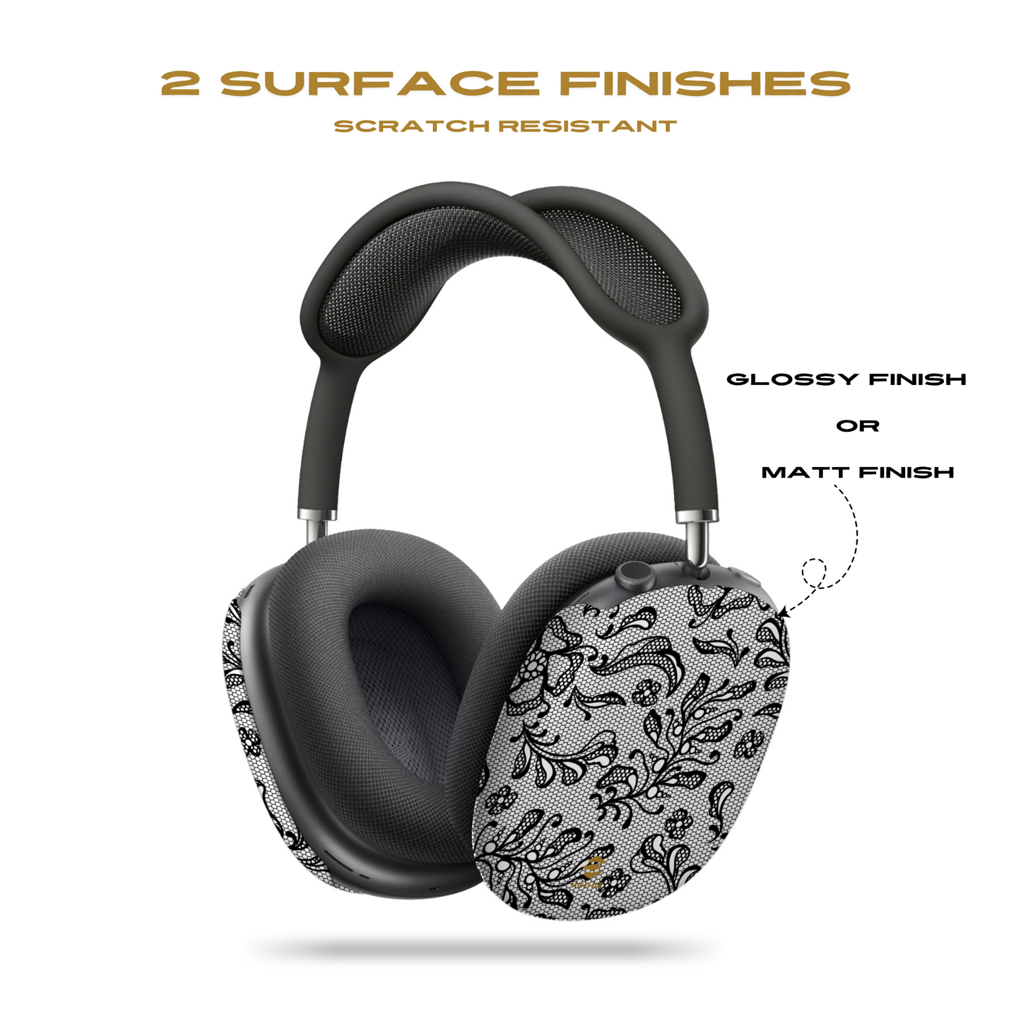 Fundas para AirPod Max con encaje negro