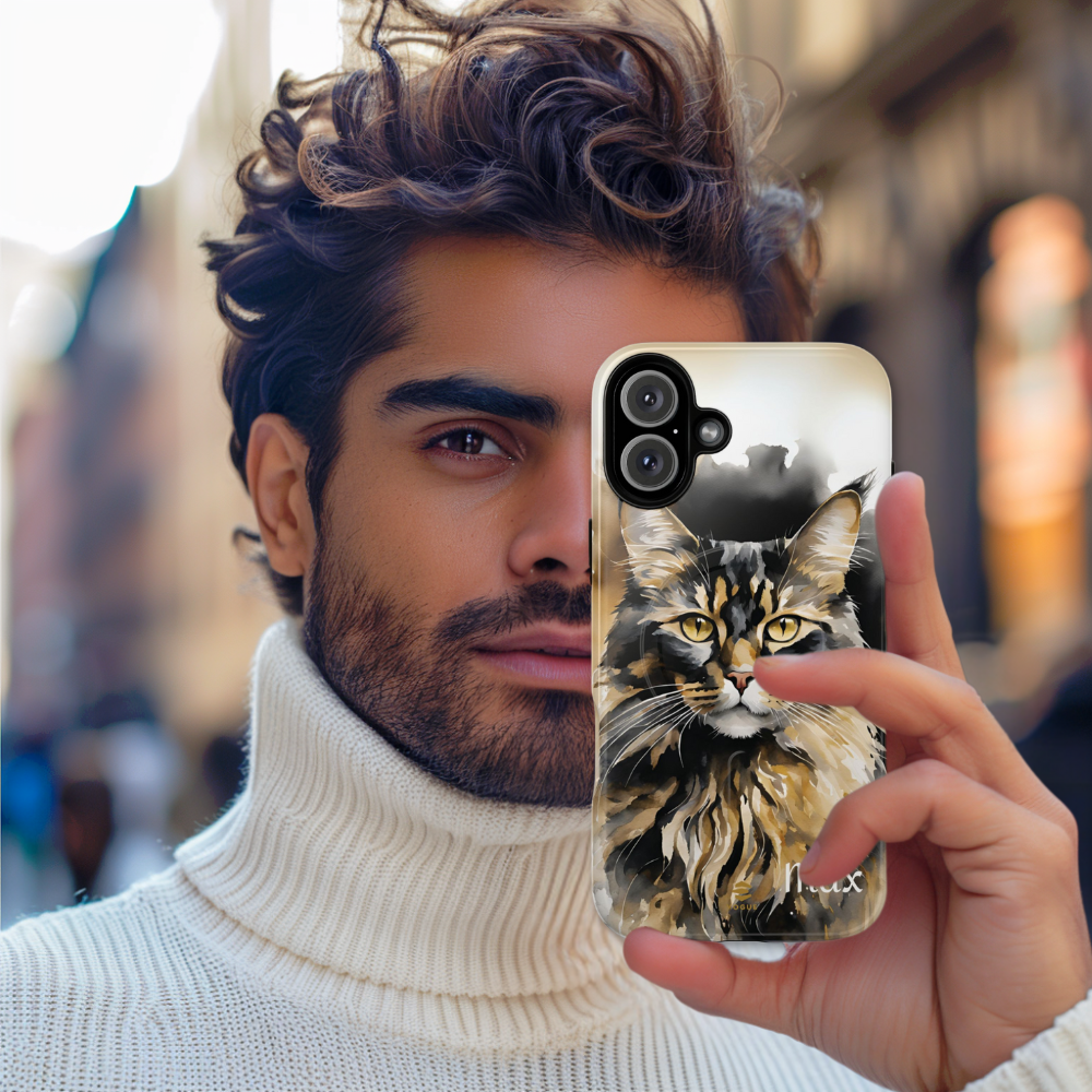 Custom Meow Cat MagSafe Phone Case