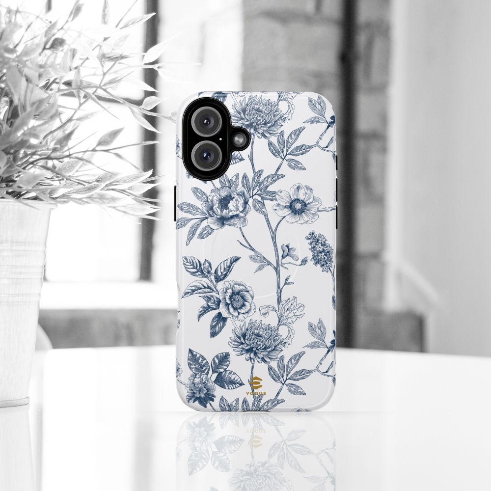 Floral Line Art Magsafe Phone Case