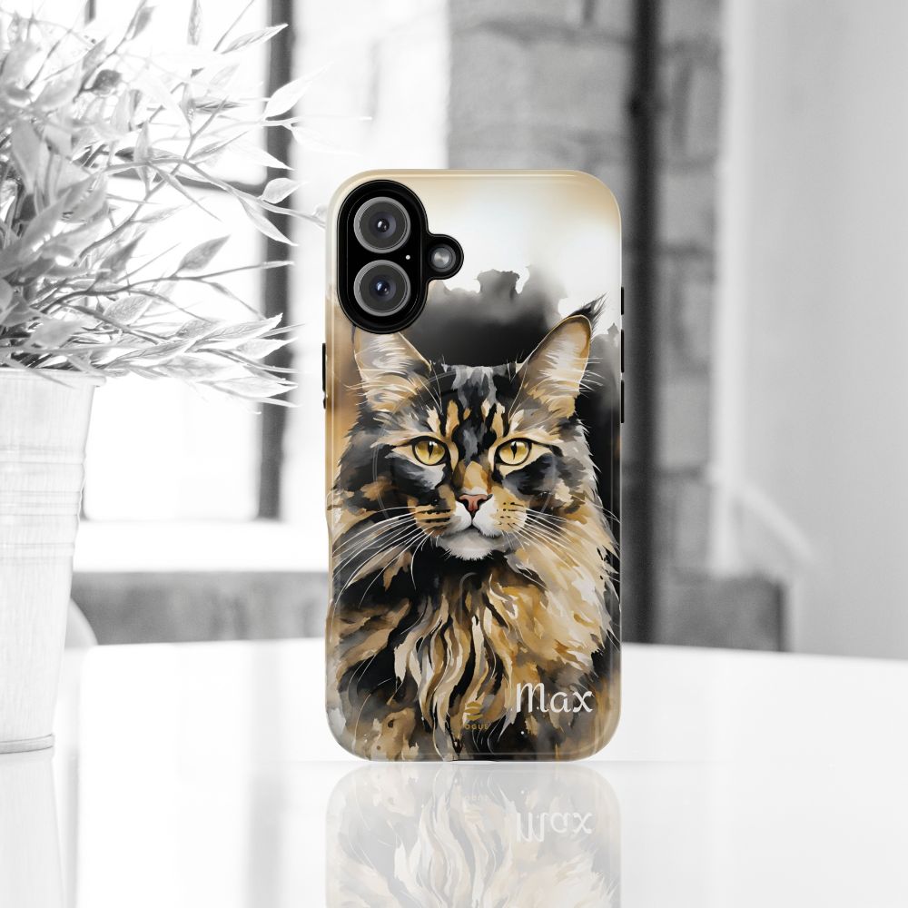 Custom Meow Cat MagSafe Phone Case