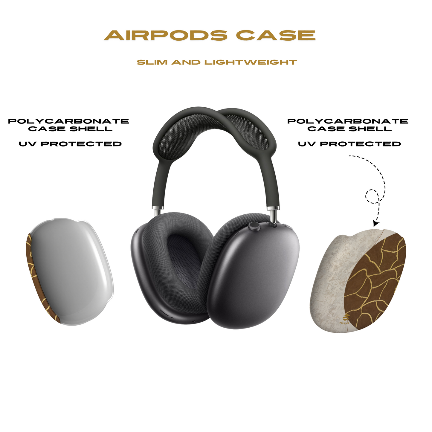 Estuches para AirPod Max con diseño de sinfonía de piedra arenisca