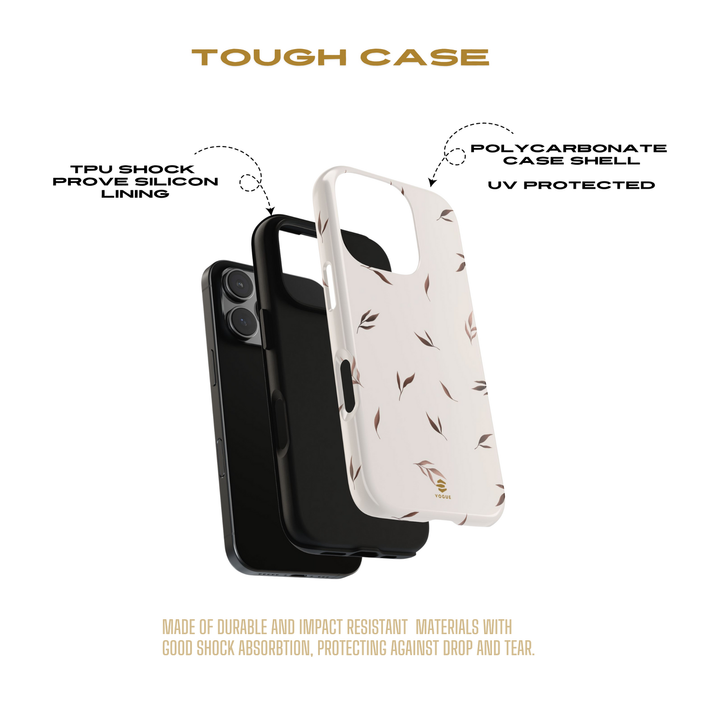 Beige Serenity iPhone Tough Case