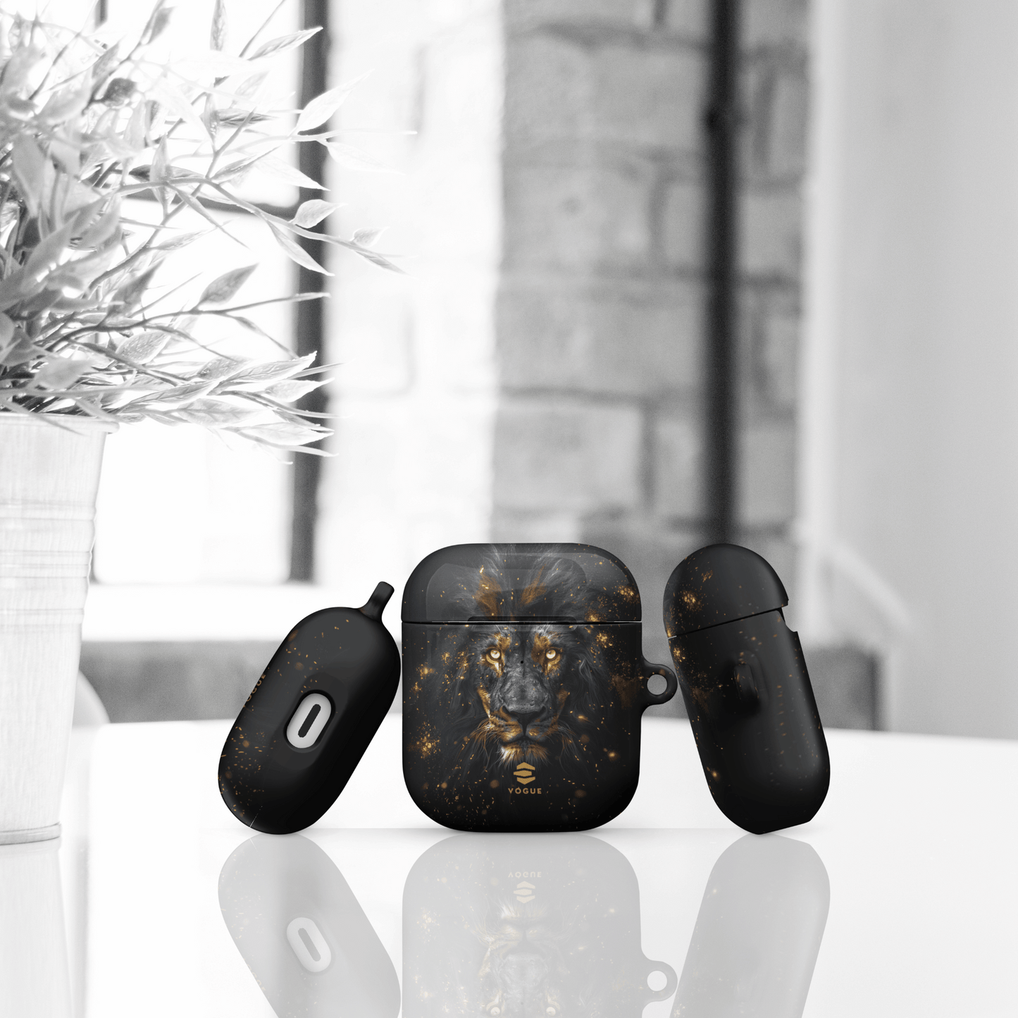 Black Lion AirPod Cases