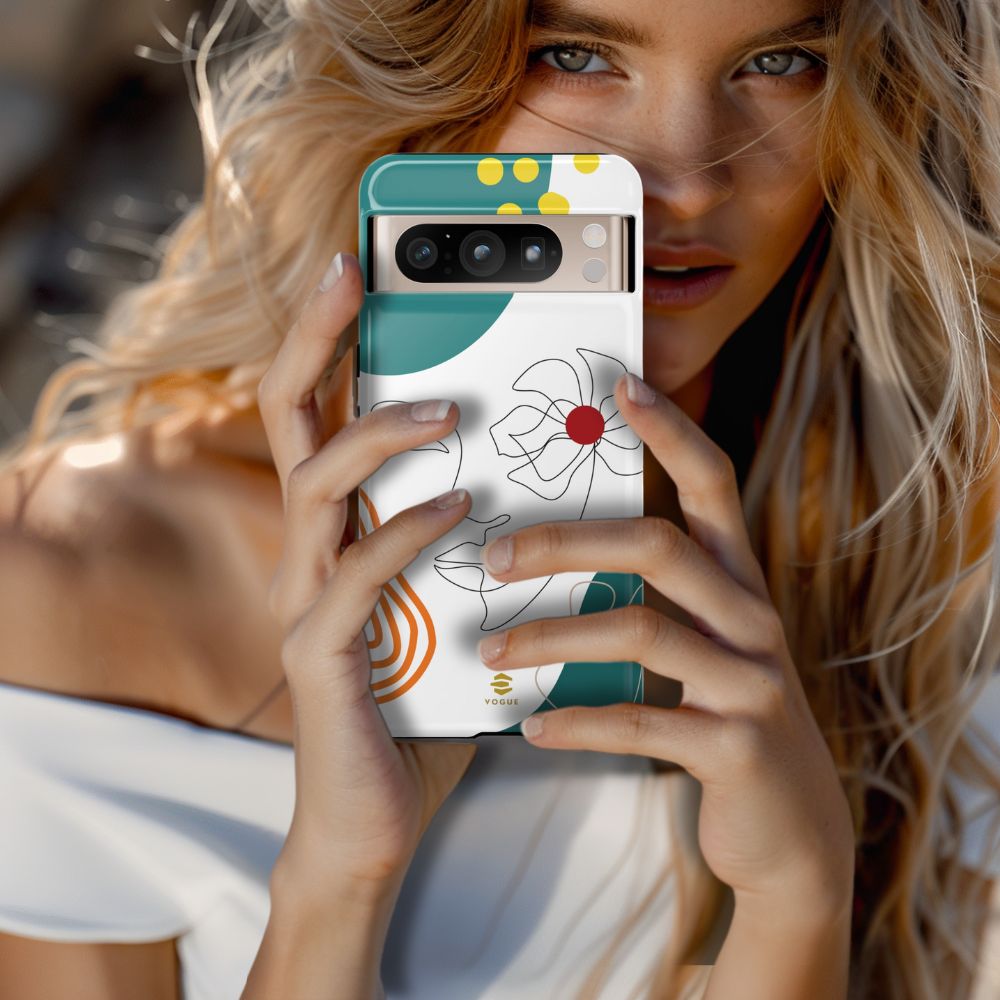 Women face Line Art Phone Case Google