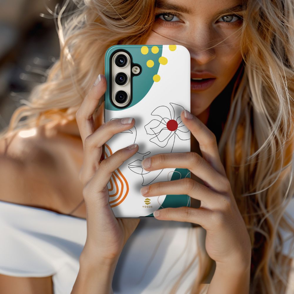 Women Face Line Art Phone Case Samsung