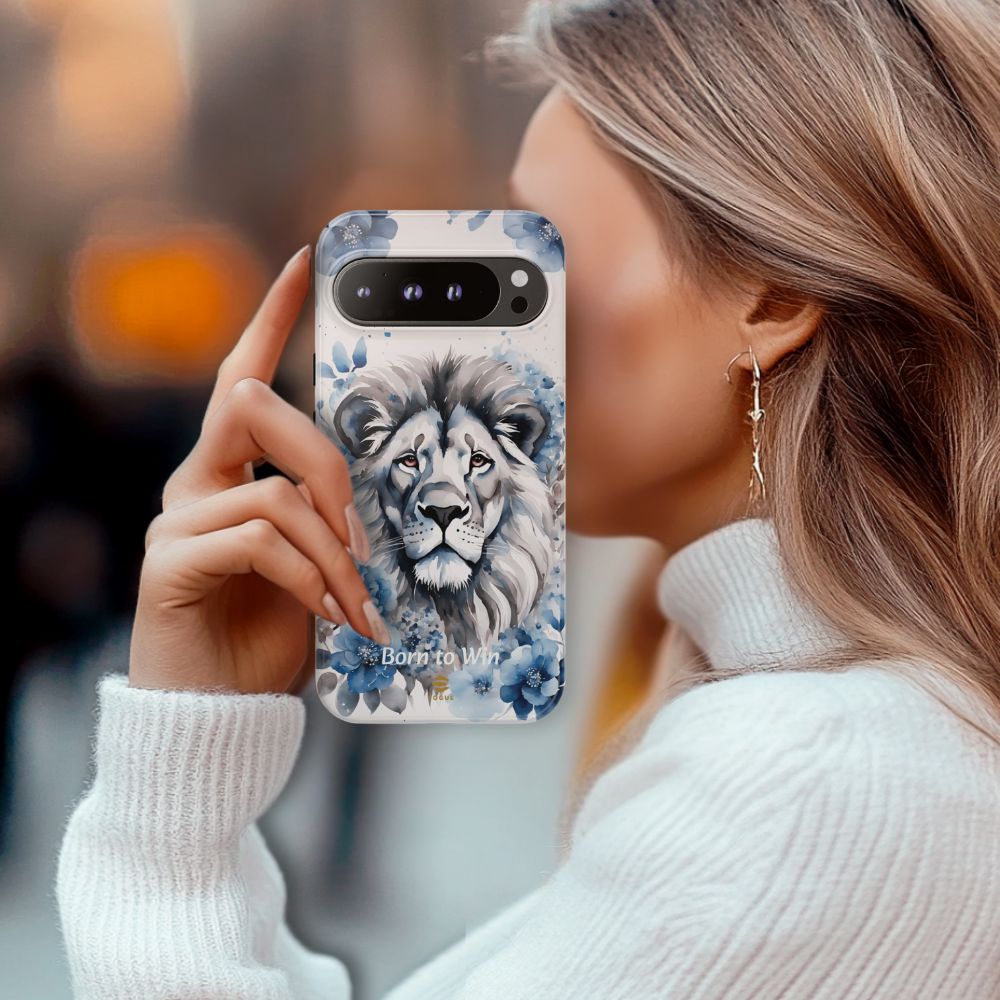 Lion Born to Win Google Pixel Tough Phone Case