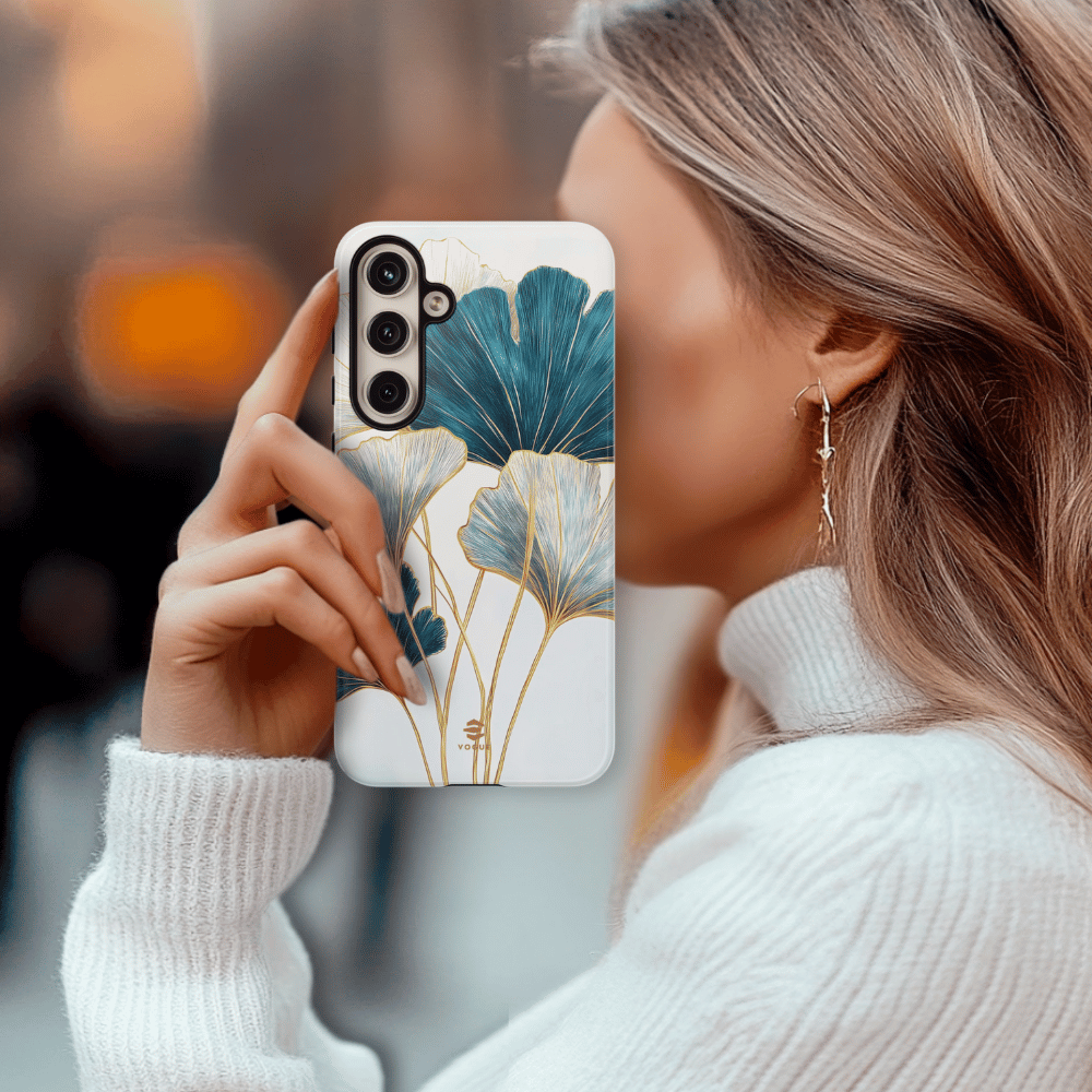 Botanical Line Art Tough Phone Case Samsung