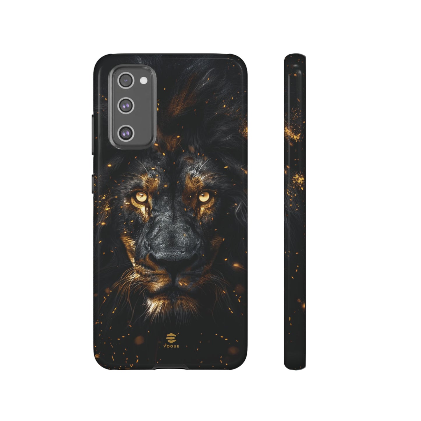 Funda para Samsung con diseño de león negro