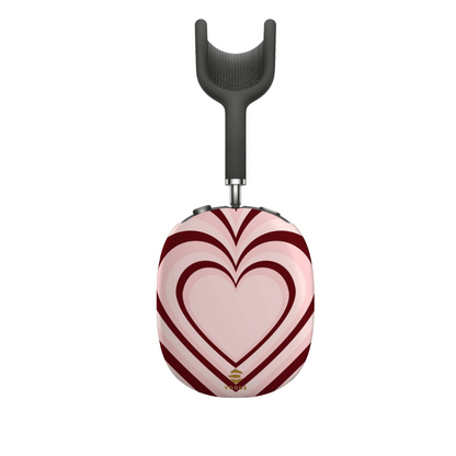 Burgundy Hearts AirPod Max Cases Valentine's day gift for her