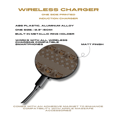 Owl Xmas Jumper Induction Charger