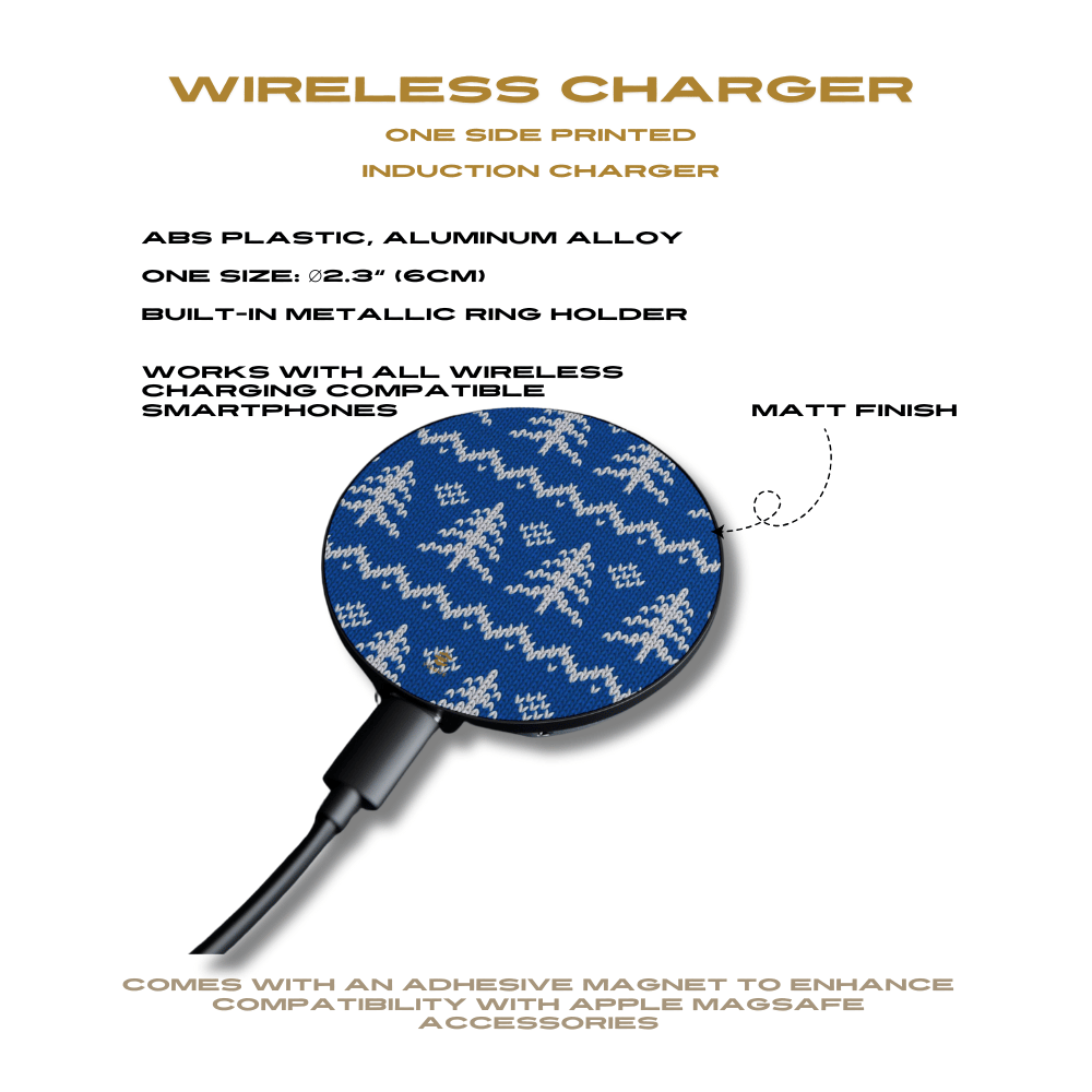 Blue Xmas Jumper Induction Charger