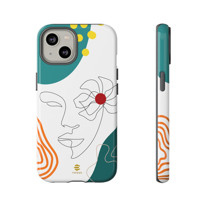 Women Face Line Art Phone Case iPhone