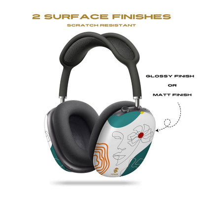 Women Face Line Art AirPod Max Cases